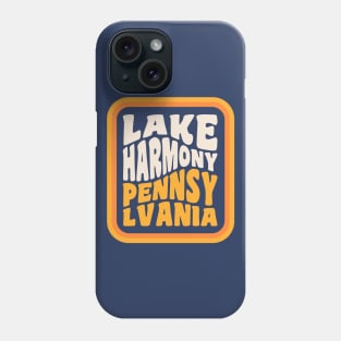 Lake Harmony Pennsylvania Poconos Vacation Retro Vintage Badge Phone Case