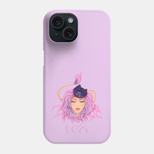 Leo Zodiac Sign Beautiful Girl Phone Case