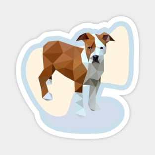 Bull Dog Low Poly Geometric Magnet