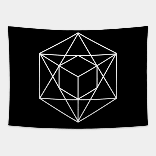 polygonal square geometric composition Tapestry