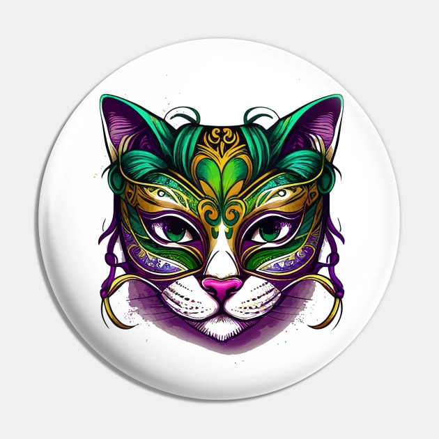 Cat Mardi Gras Cat-tastic Festival Pin by aneisha