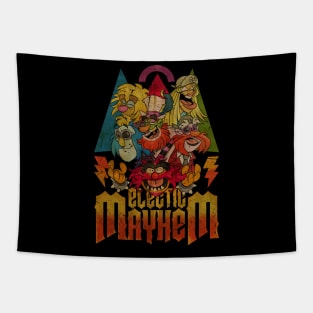 ELECTRIC MAYHEM IS ROCKS RETROO Tapestry