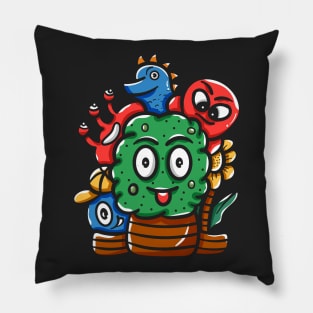 Face Monster Character Pillow