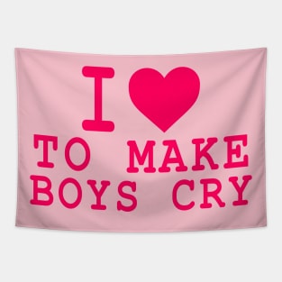 Just A Girl Love To Make Boys Cry Tapestry