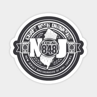 NJ CRAFT BEER DRINK LOCAL 848 Magnet