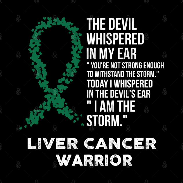 The Devil- Liver cancer Awareness Support Ribbon by HomerNewbergereq