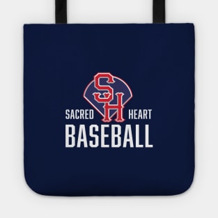 Sacred Heart baseball – white Tote