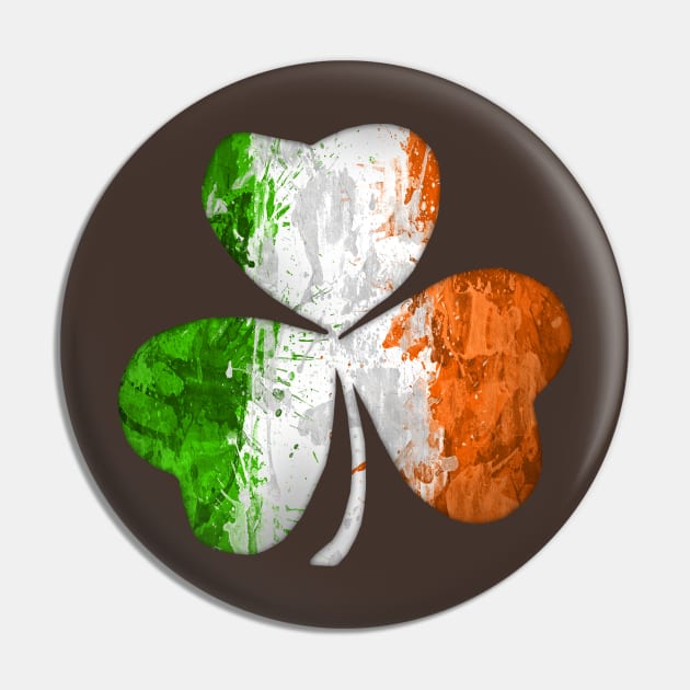 Irish Shamrock Grunge Pin by GAz