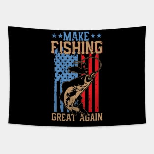 Make fishing great  again Tapestry