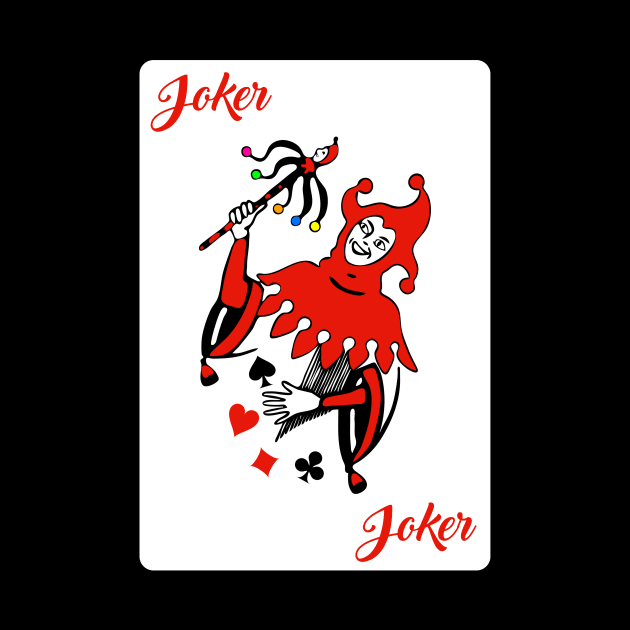 Joker Playing Card by vladocar