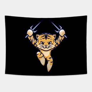 cute tiger trisula Tapestry