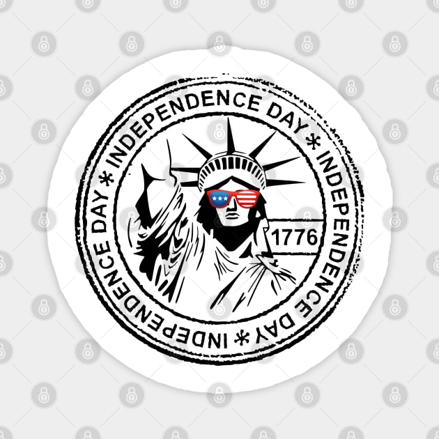 4th of July Liberty Indepence Magnet by PincGeneral