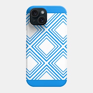 Diamonds are a girls best friend – brilliant cobalt blue and white Phone Case