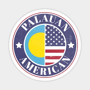Proud Palauan-American Badge - Palau Flag Magnet