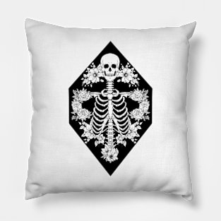 Skeletons and flowers Pillow