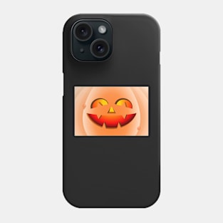 Halloween pumpkin cuqui in the foreground Phone Case