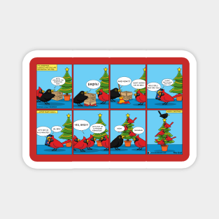 How to Decorate a Christmas Tree Comic Magnet