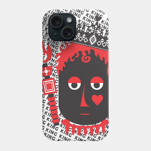 King of Hearts Phone Case by PrimalWarfare