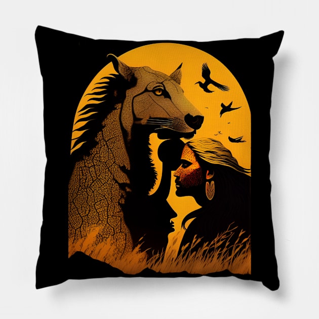 Animal Power Pillow by Basunat