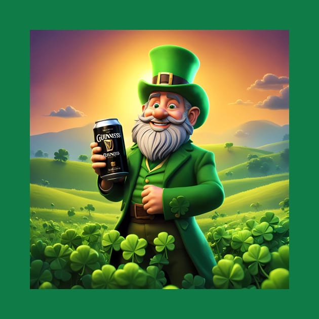 Folk Art Leprechaun by Colin-Bentham