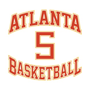 Atlanta Basketball Number 5 T-Shirt