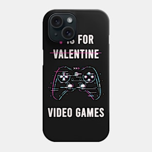 v is for valentine video games Phone Case