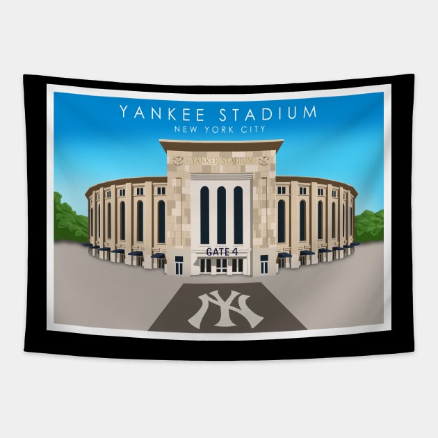 Yankee Stadium Tapestry by Omega Art