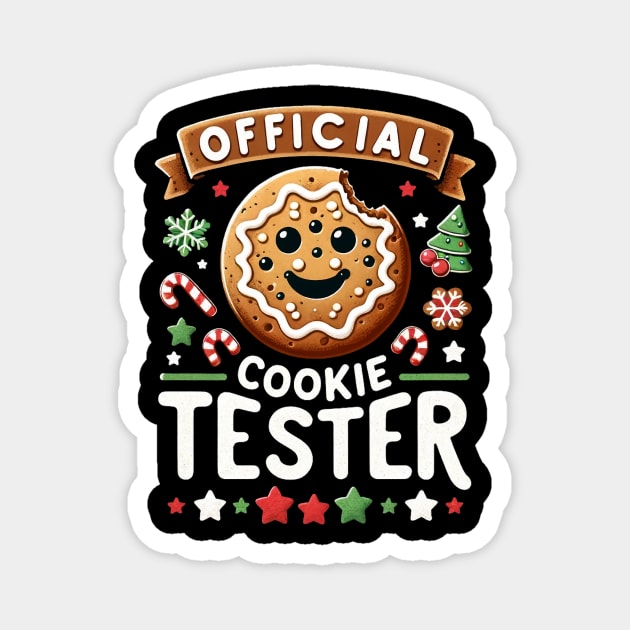 Official Cookie Tester Vintage Christmas Baking Magnet by TheCloakedOak