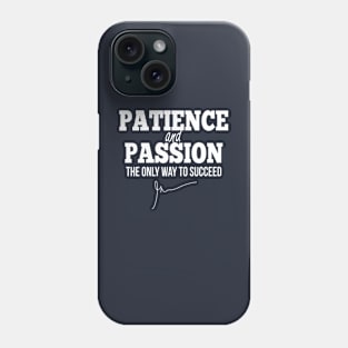 Patience and passion (White) | Garyvee Phone Case