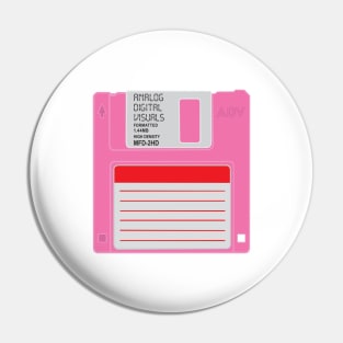 Floppy Disk (Cyclamen Pink Colorway) Analog / Computer Pin