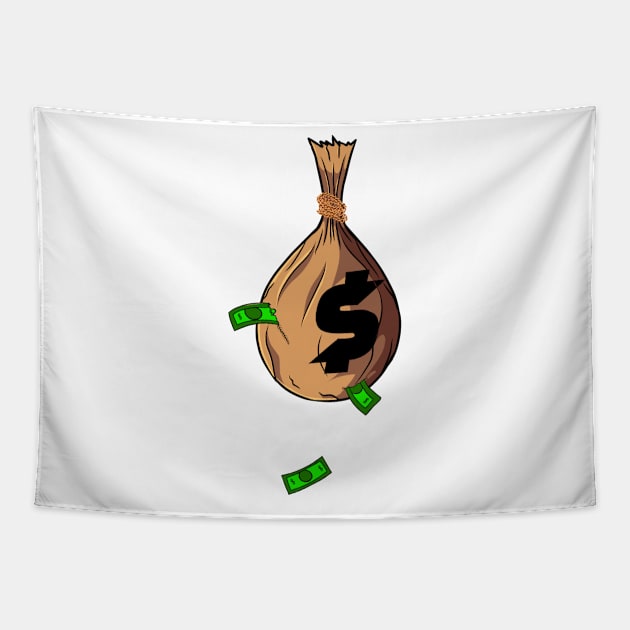 Money Bag 💰 Tapestry by CazzyShop