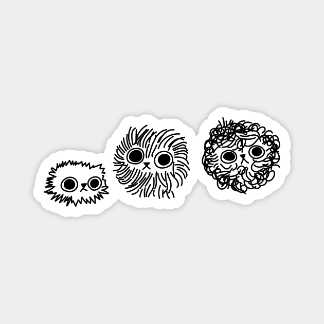 Fluffy Cats Magnet by rmtees