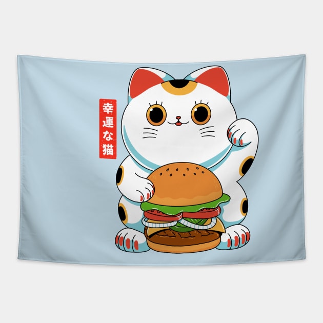 Lucky Burger Tapestry by ppmid