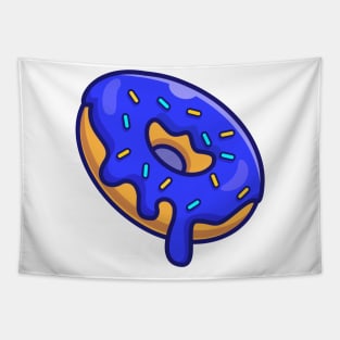 Tasty blue donut Tapestry