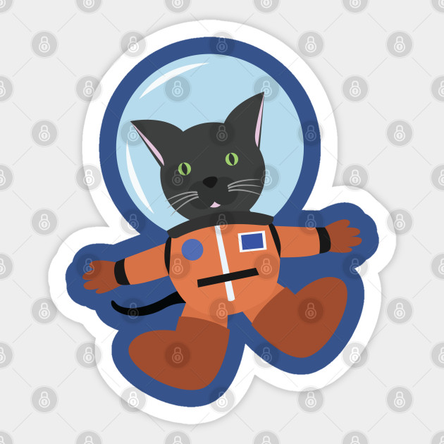 Cat In Space Suit Spaceman Sticker Teepublic