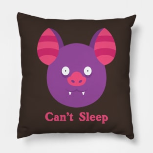 Bat Can't Sleep Pillow