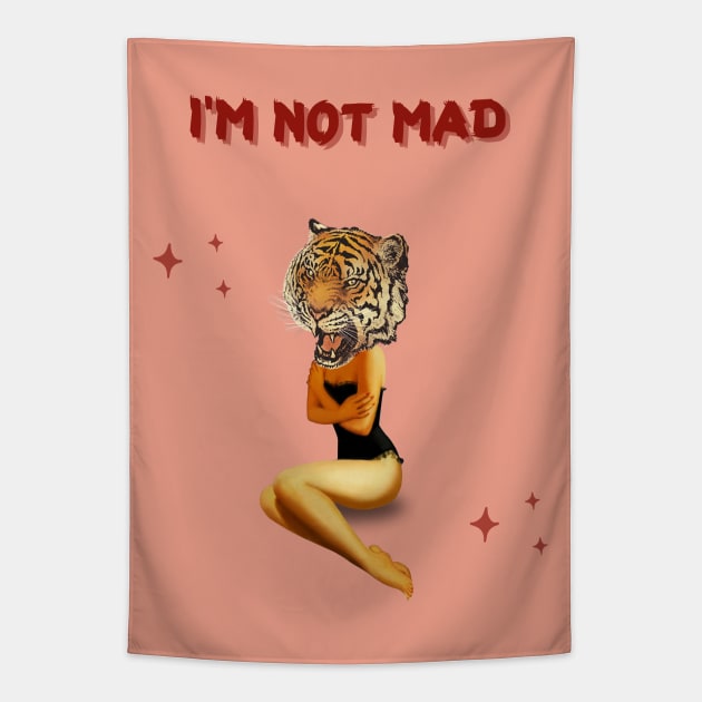 I'm not mad Tapestry by Vintage Dream
