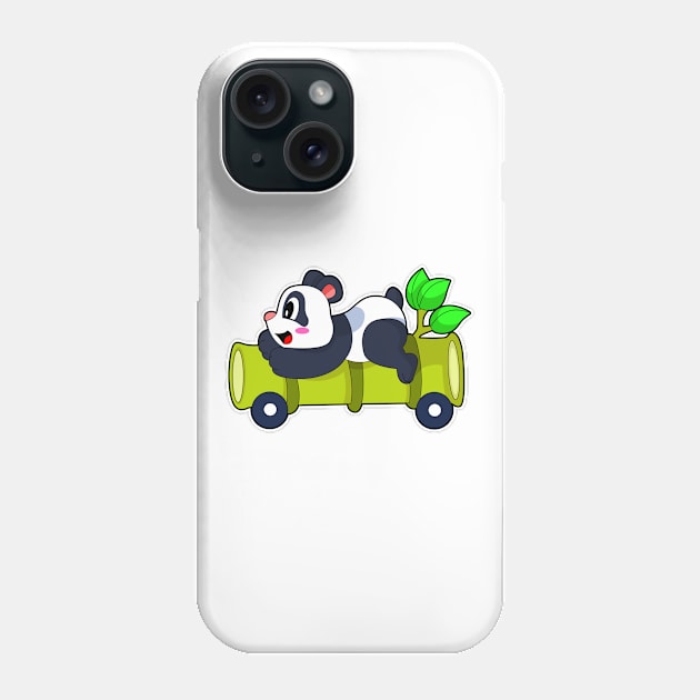 Panda Bamboo Car Phone Case by Markus Schnabel