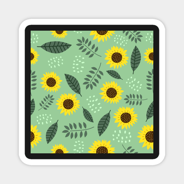 Summer Sunflowers Magnet by edwardecho