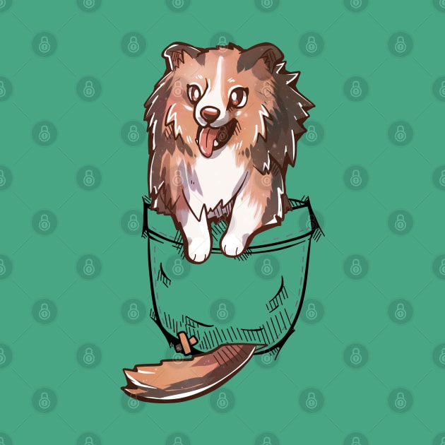 Pocket Cute Sheltie Dog by TechraPockets