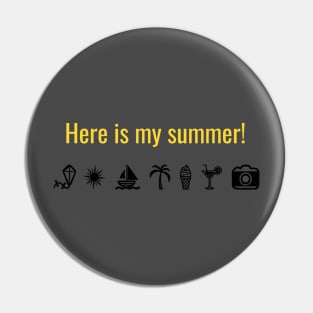 Summer print Pin