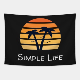 Simple Life - Palm Trees Tapestry