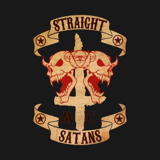 Straight Satans Motorcycle Club Inspired Design T-Shirt