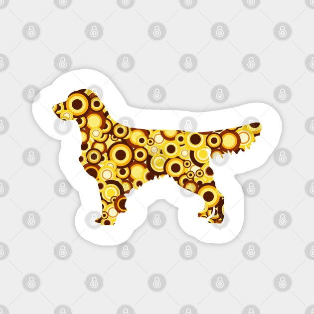 Golden Retriever Magnet by Anastasiya Malakhova