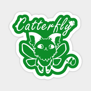 Cat X Butterfly AKA CATTERFLY | Cat and Butterfly Magnet