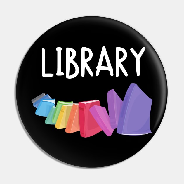 Library Book Smile Pin by FunnyStylesShop