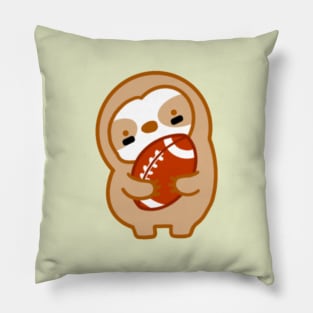 Cute Super Bowl Football Sloth Pillow