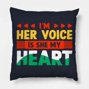 Autism Awareness I Am Her Voice Pillow