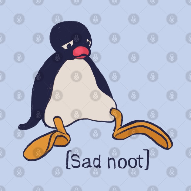 sad noot sitting penguin meme / pingu by mudwizard