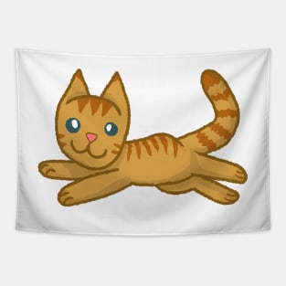 Floppy Cat [Ginger Tabby] Tapestry